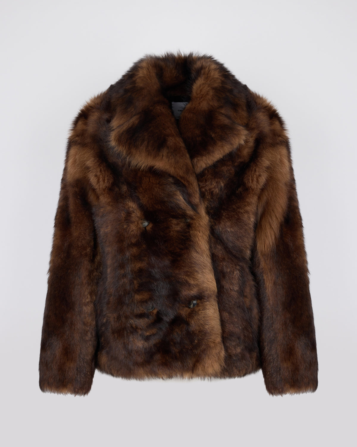 Caban en peau lainée d'agneau Toscane - Yves Salomon - Nouvelle collection Automne Hiver