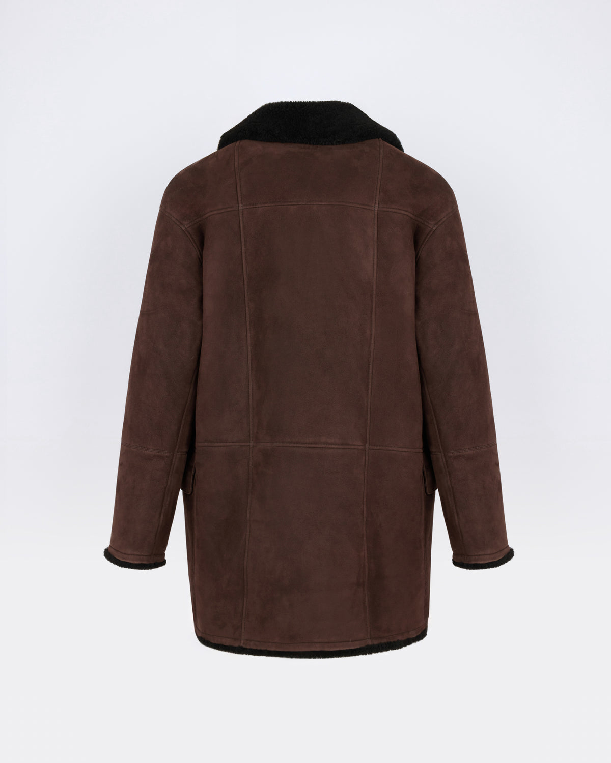 Caban en peau lainée d'agneau Mérinos frisée - Yves Salomon - Nouvelle collection Automne Hiver