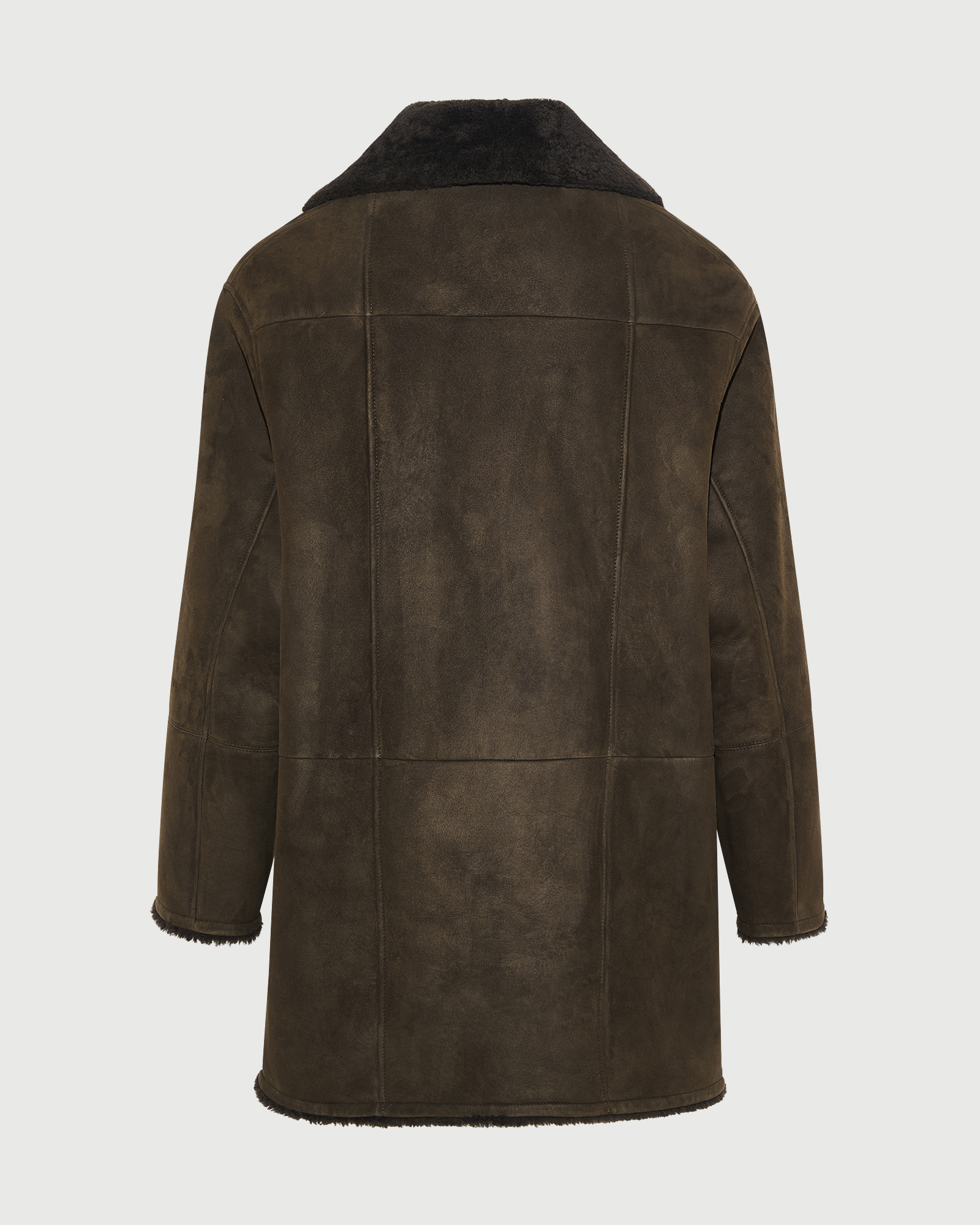 Caban en peau lainée d'agneau Mérinos frisée- Yves Salomon - Nouvelle collection Automne Hiver