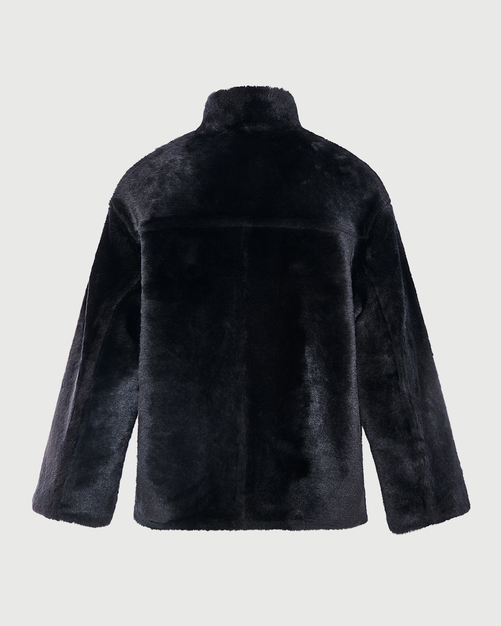 Veste droite en peau lainée d'agneau Mérinos- Yves Salomon - Nouvelle collection Automne Hiver