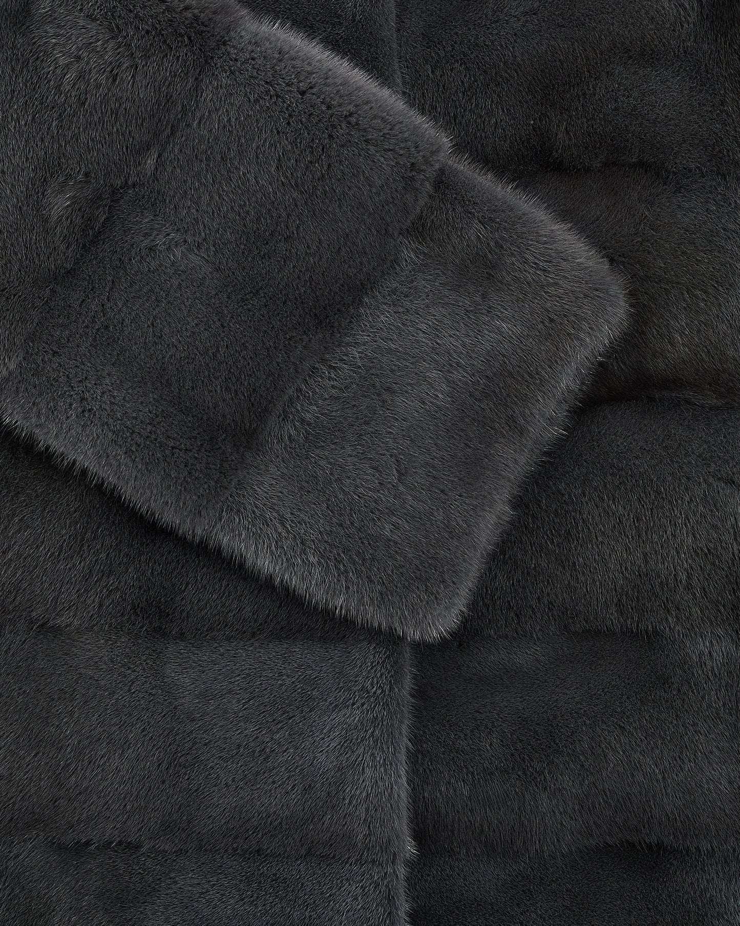 Veste longue en fourrure de vison