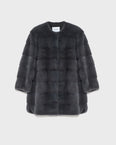 Veste longue en fourrure de vison