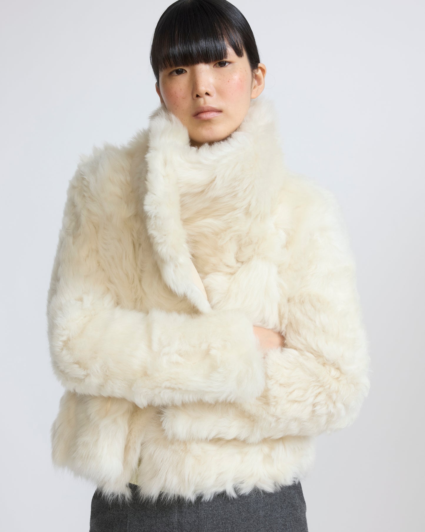Short jacket in Toscana lambskin