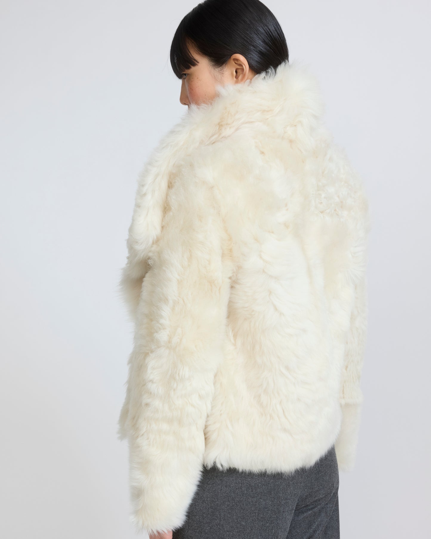 Short jacket in Toscana lambskin