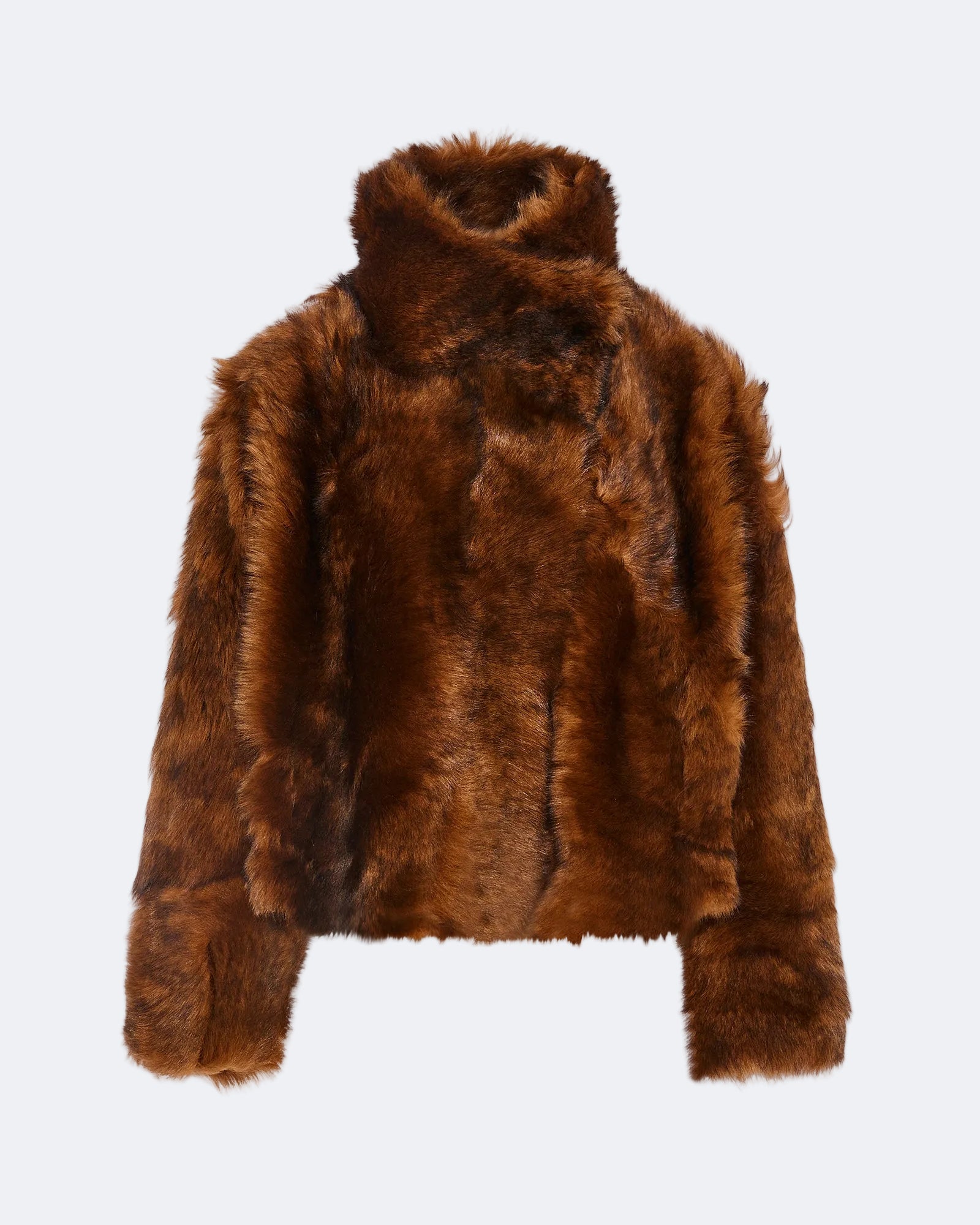Short jacket in Toscana lambskin - Camel - Yves Salomon