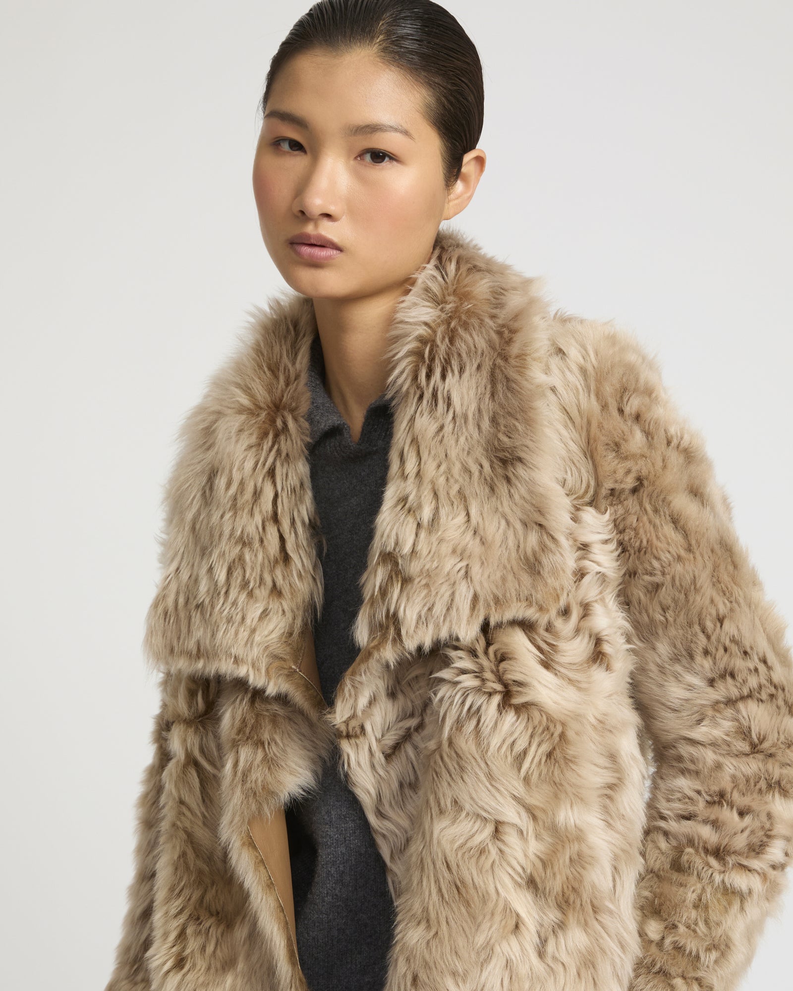 YVES SALOMON パープル　ファーショートコート 21WHV01977F71XA0067_2_grande.