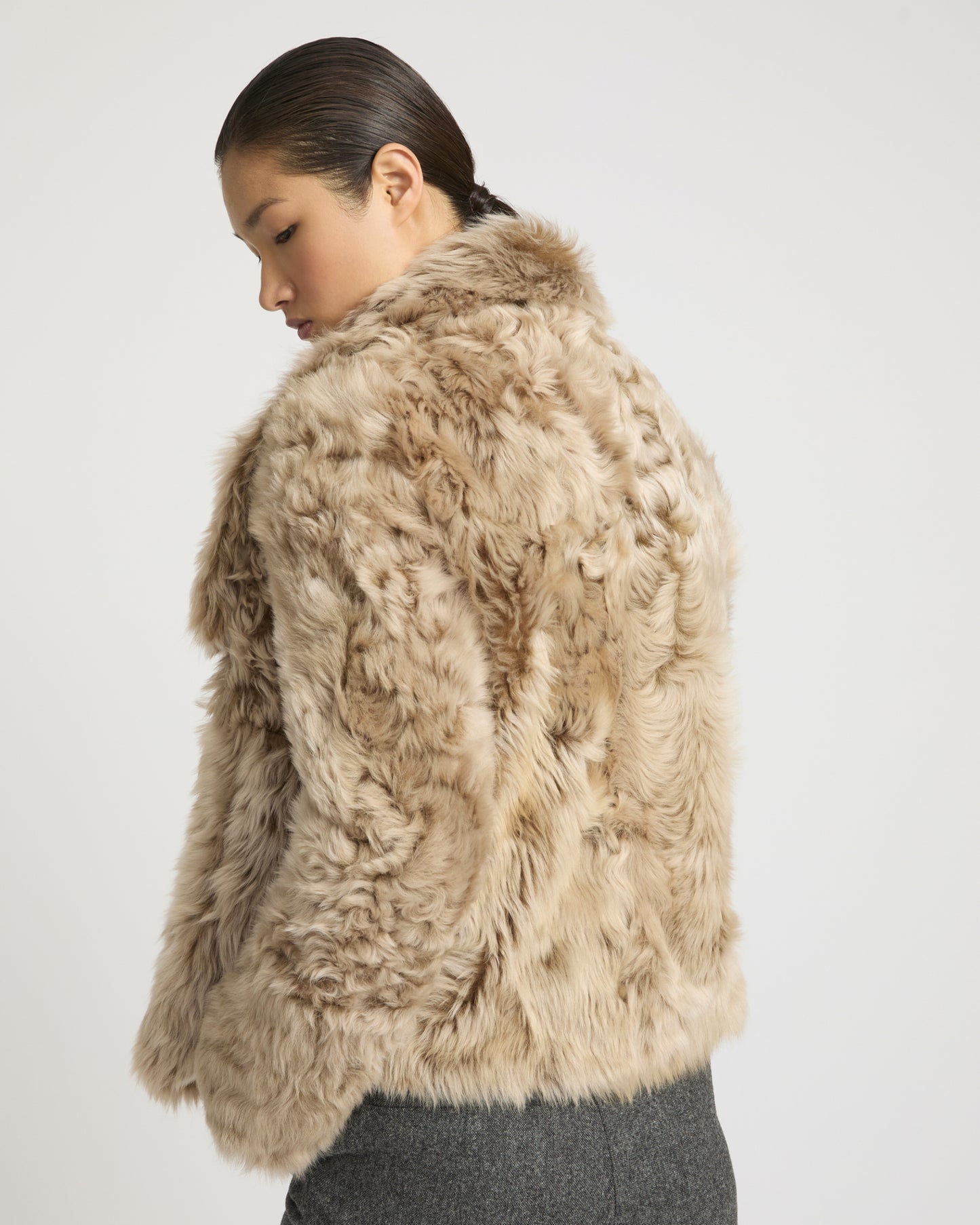 Short jacket in Toscana lambskin