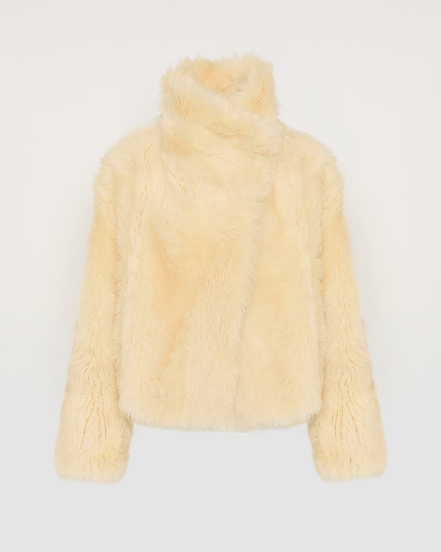 Veste courte en peau lainée d'agneau de Toscane -Yves Salomon