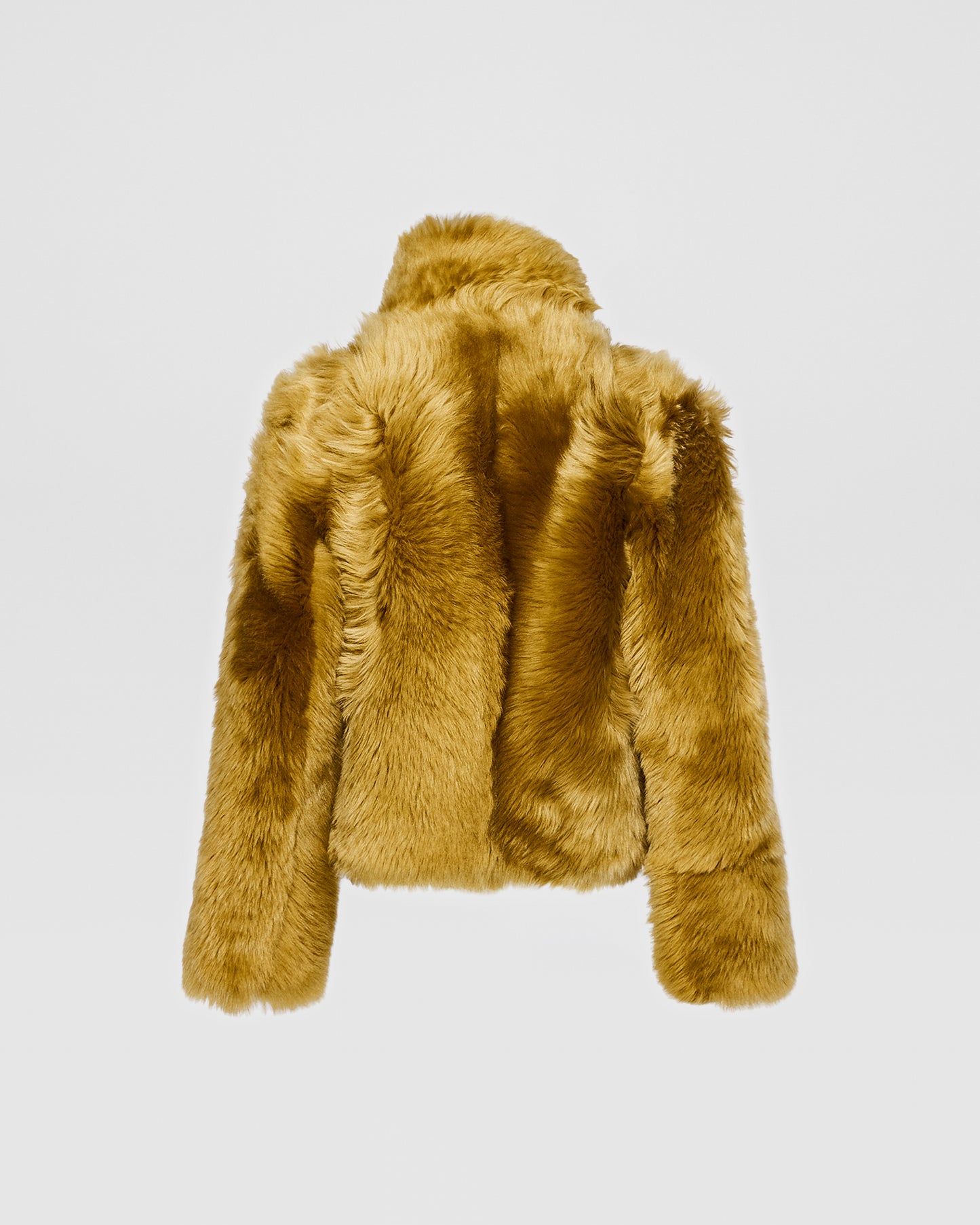 Veste courte en peau lainée d'agneau de Toscane