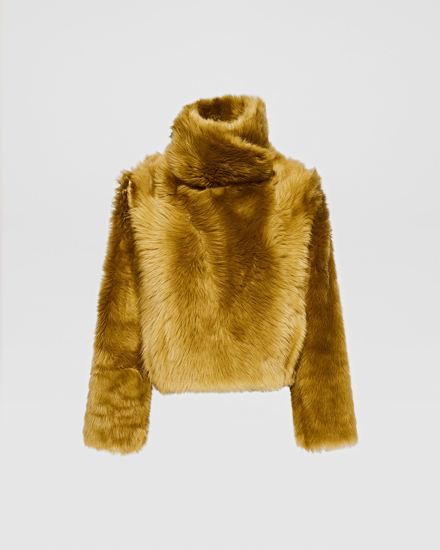 Veste courte en peau lainée d'agneau de Toscane