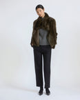 Short jacket in Toscana lambskin