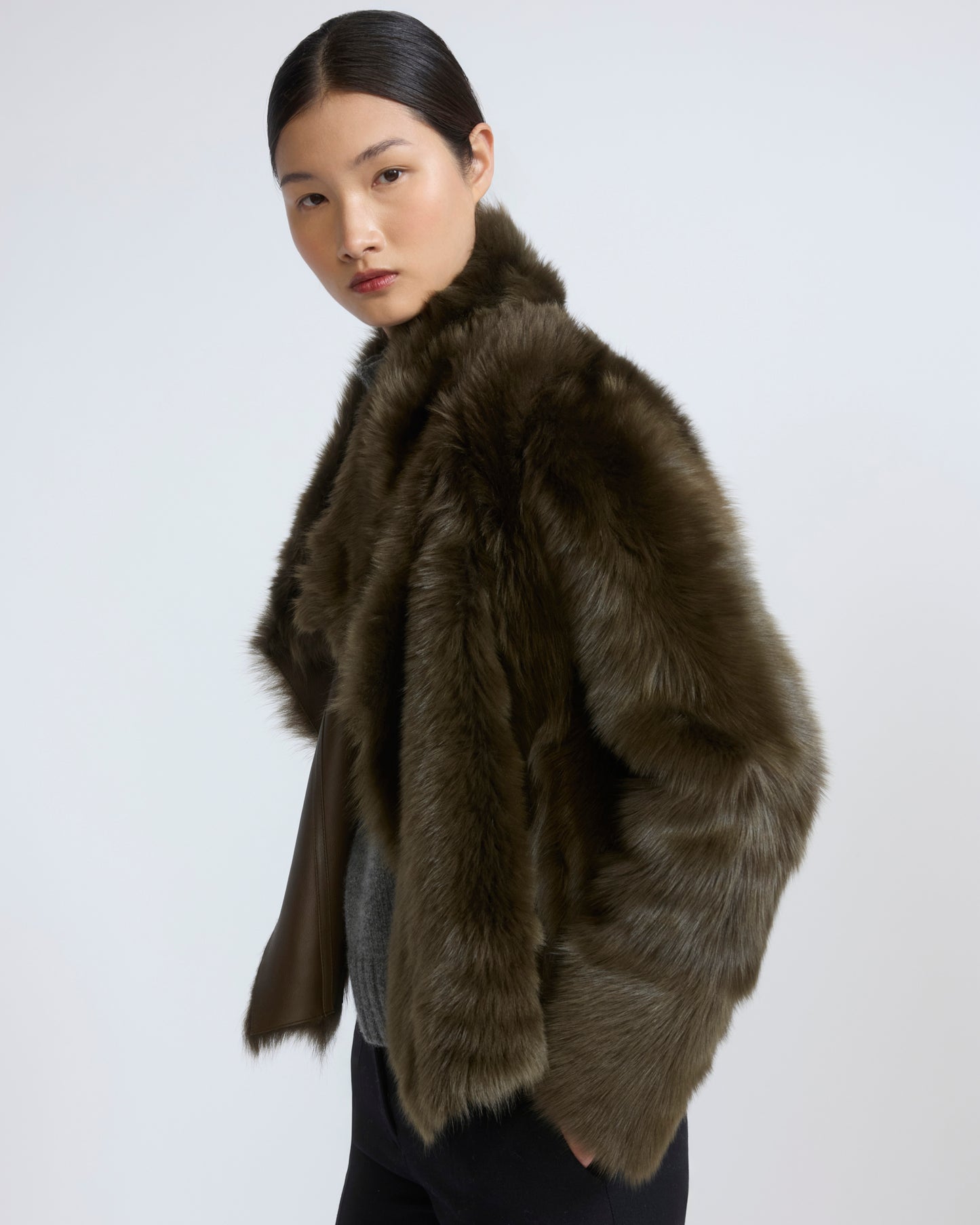 Short jacket in Toscana lambskin