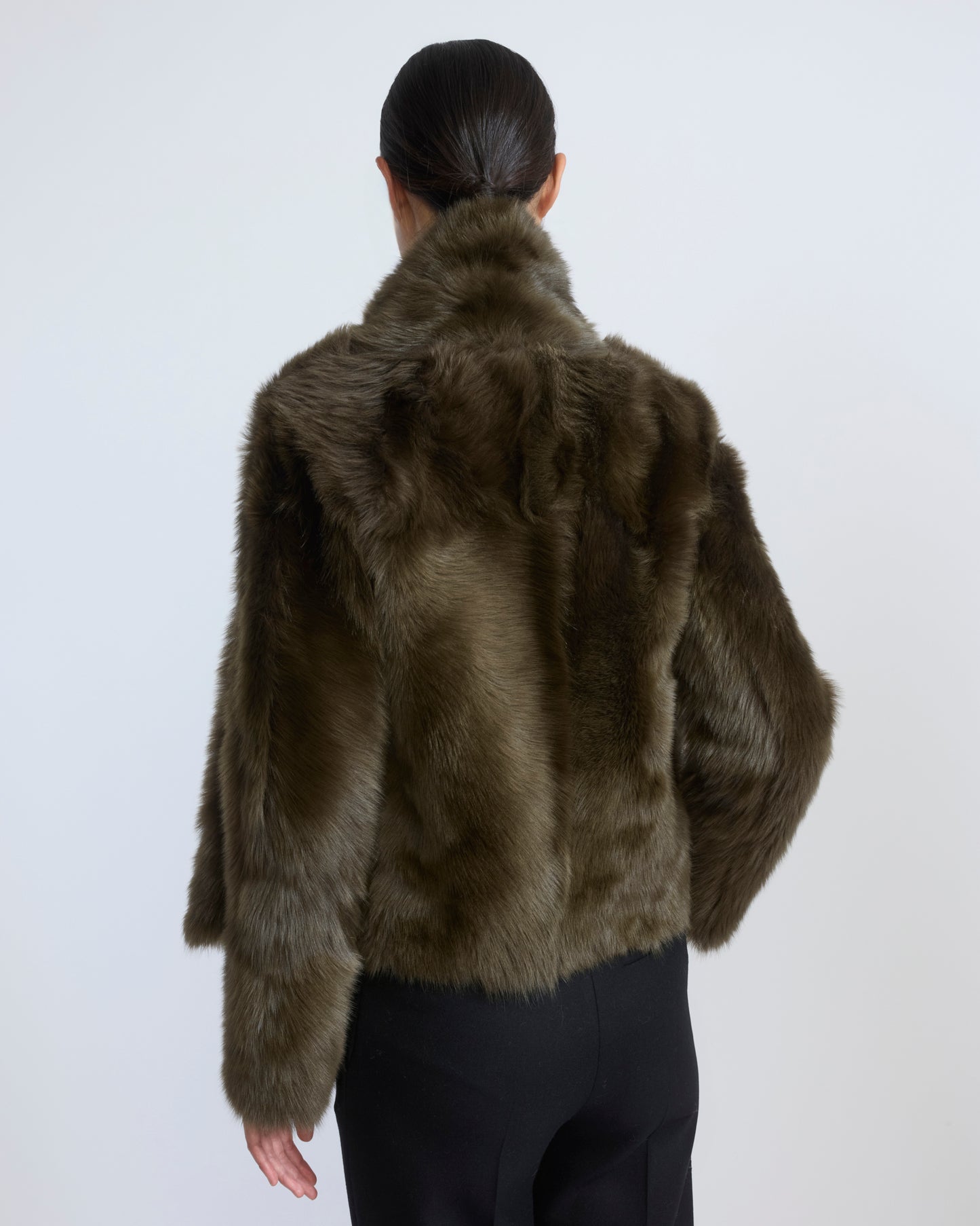 Short jacket in Toscana lambskin