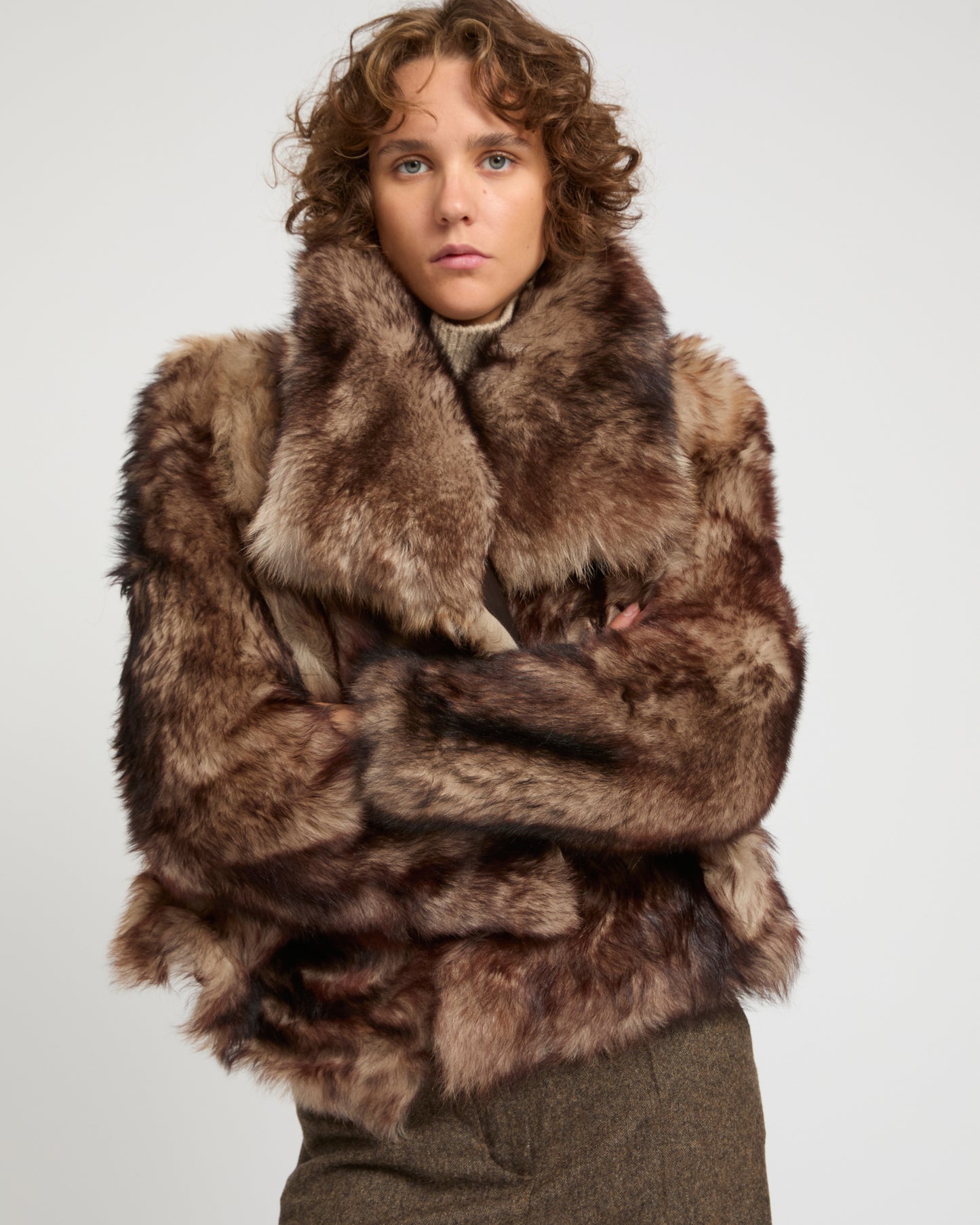 Short jacket in Toscana lambskin