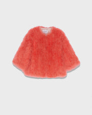 Veste courte en plumes