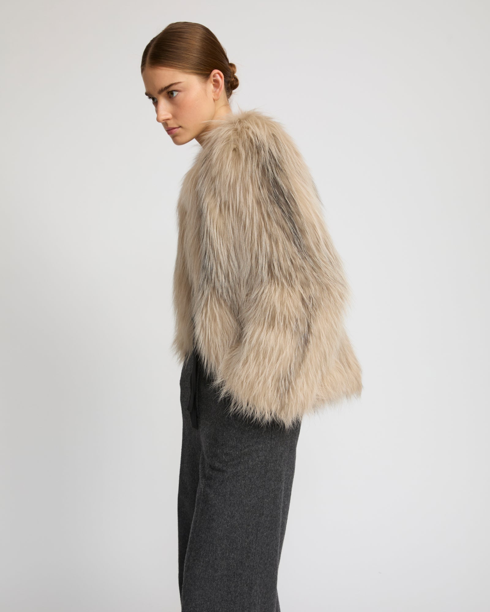 Knitted fox fur jacket – Yves Salomon
