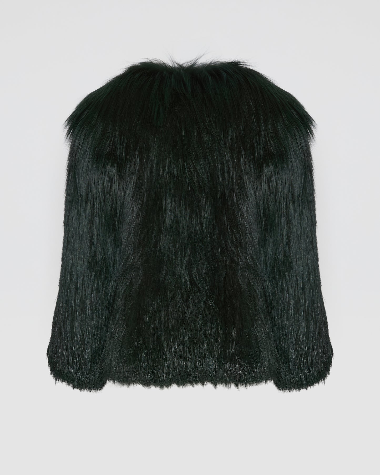 Veste courte en fourrure de renard tricoté -Yves Salomon