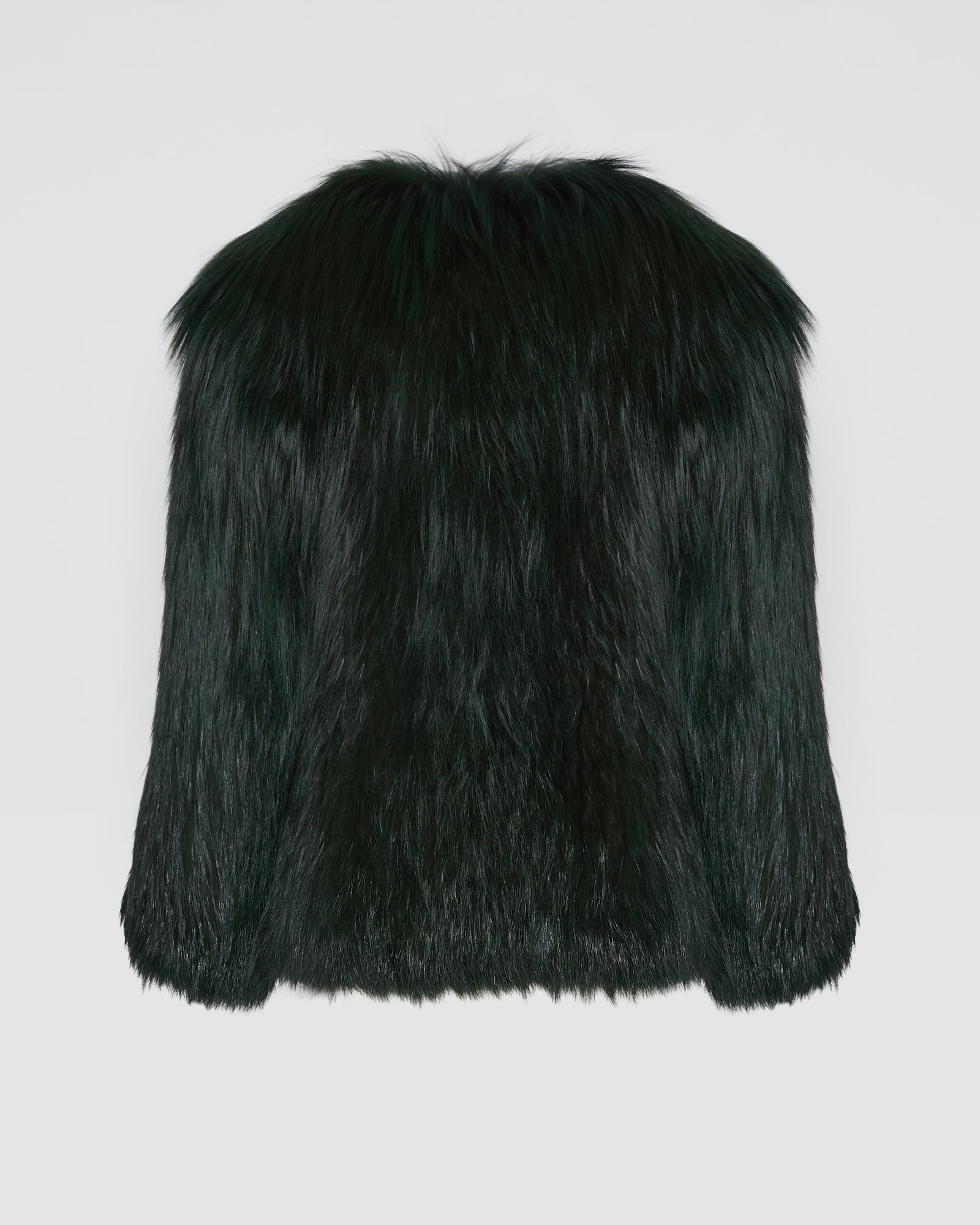 Veste courte en fourrure de renard tricoté -Yves Salomon