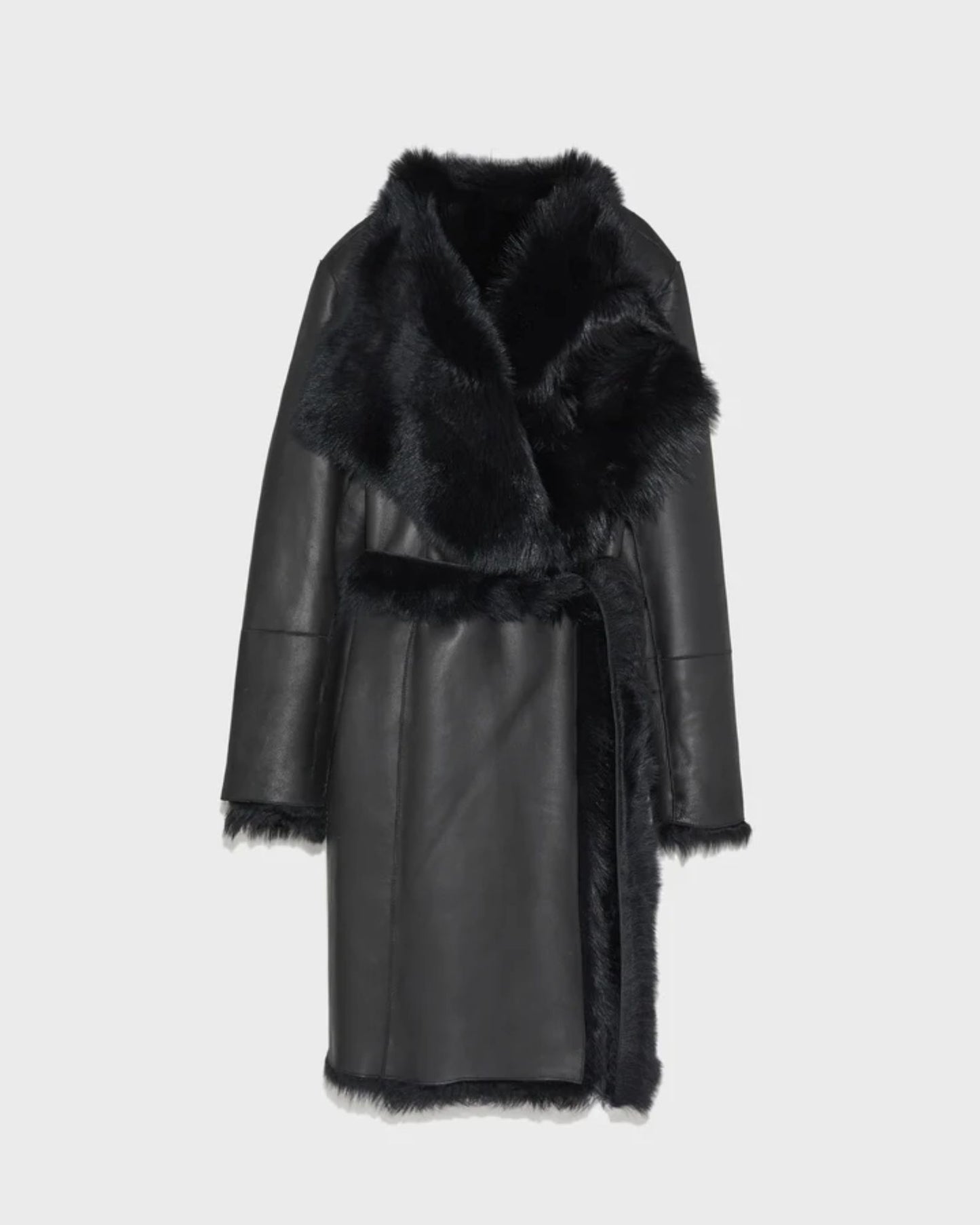Manteau réversible en agneau Toscane