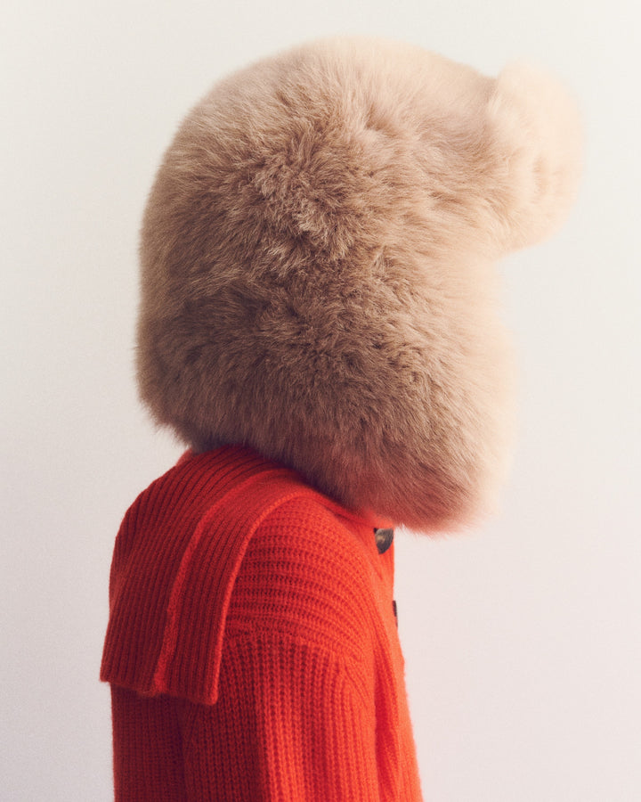 Chapka en fourrure de renard- Yves Salomon - Nouvelle collection Automne Hiver