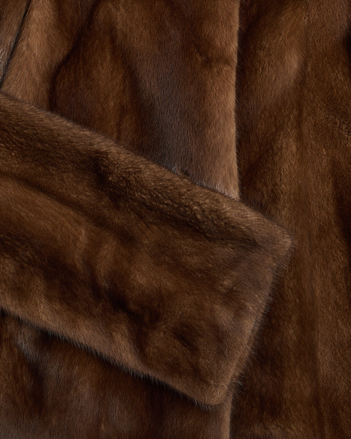 Short mink fur jacket with collar