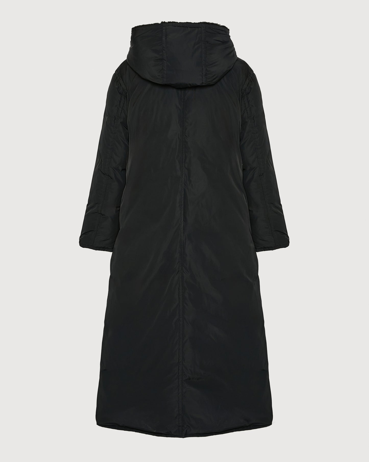 Manteau doudoune longue en tissu technique et fourrure de vison -Yves Salomon