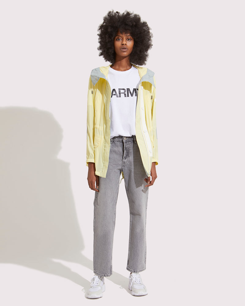 Black Friday 2025 - Yves Salomon - Parka iconique courte revisitée version imperméable - jaune