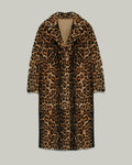 Manteau long ceinturé en pell lainée reversible