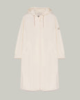 Manteau ceinturé en tissu technique imperméable