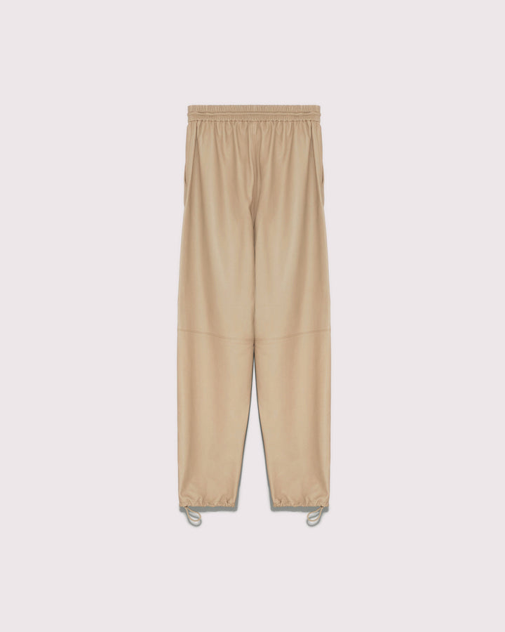 Lamb leather joggers