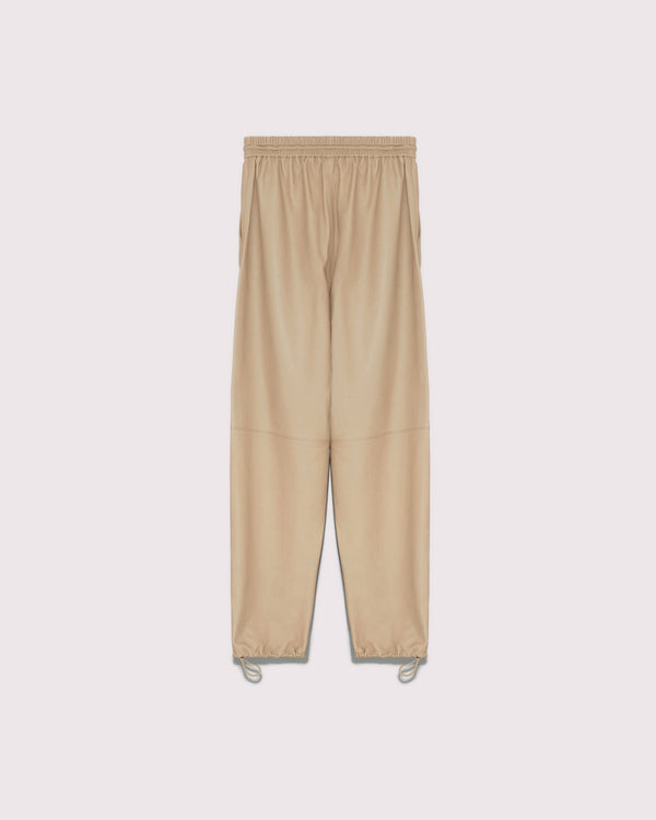 Pantalon jogging en cuir d'agneau