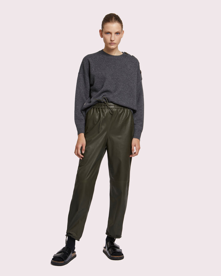 Black Friday 2025 - Yves Salomon - Pantalon jogging en cuir