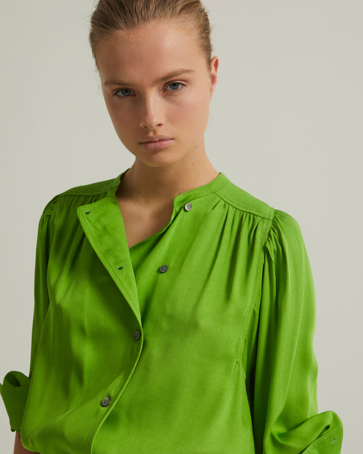 Blouse oversize en crêpe