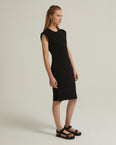 Stretch-knit midi dress