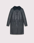 Manteau à col en agneau mérinillo