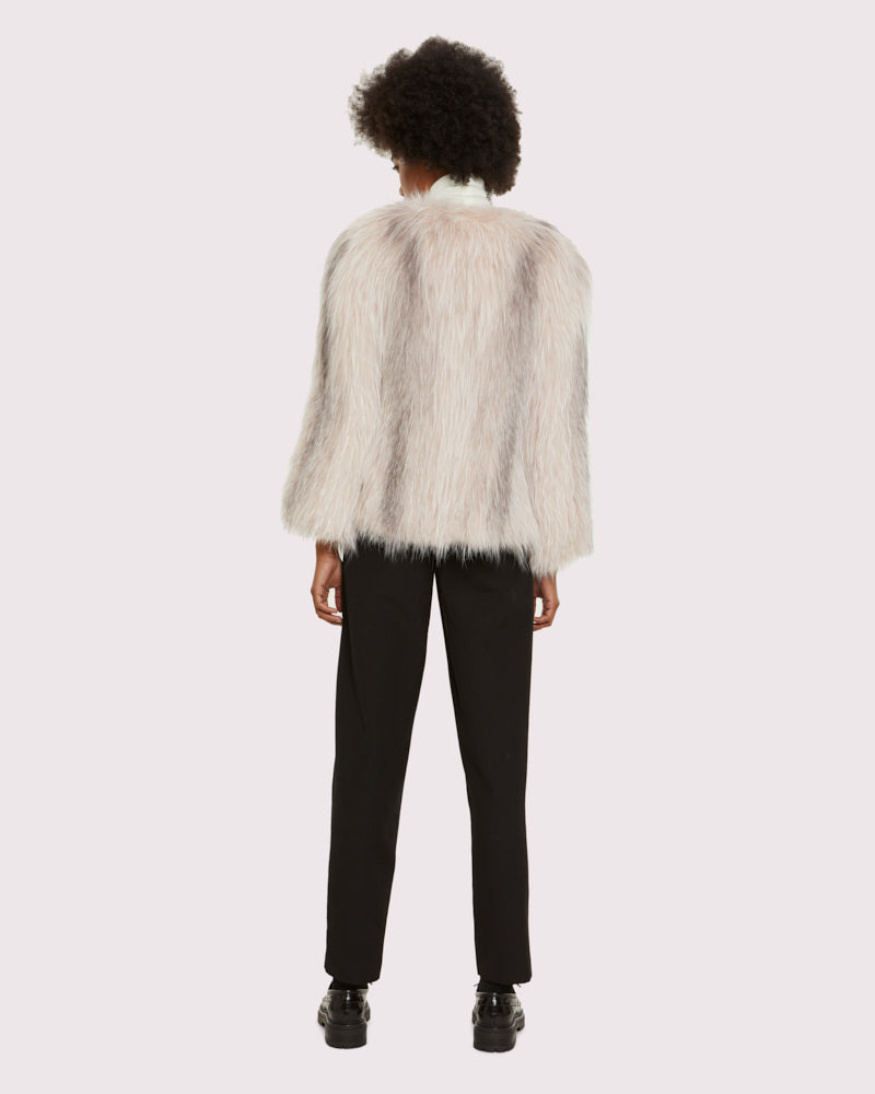 Knitted fox fur jacket